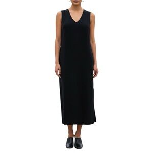 Calvin Klein Black V-neck Sleeveless Dress‎ Sz M
